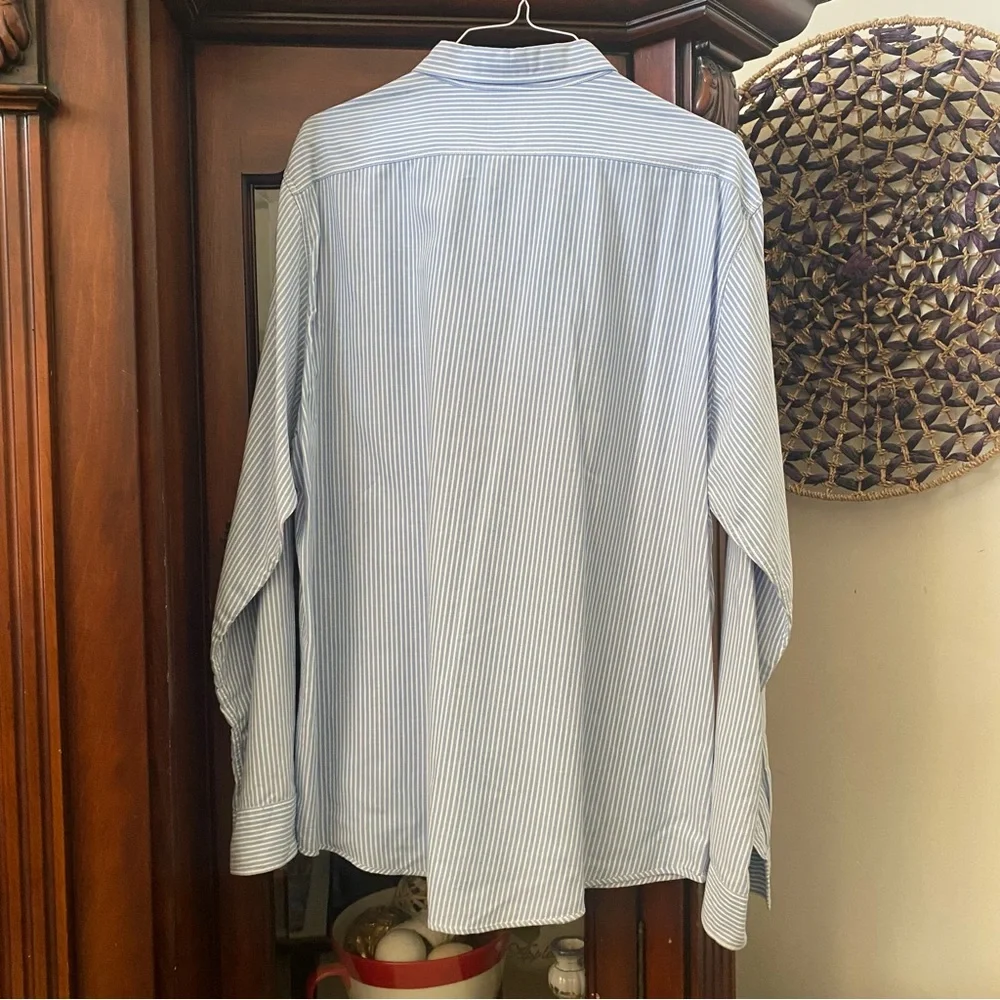 Polo Jeans Ralph Lauren Men’s Striped Button Up Long Sleeve Shirt - 2XL (XXL)